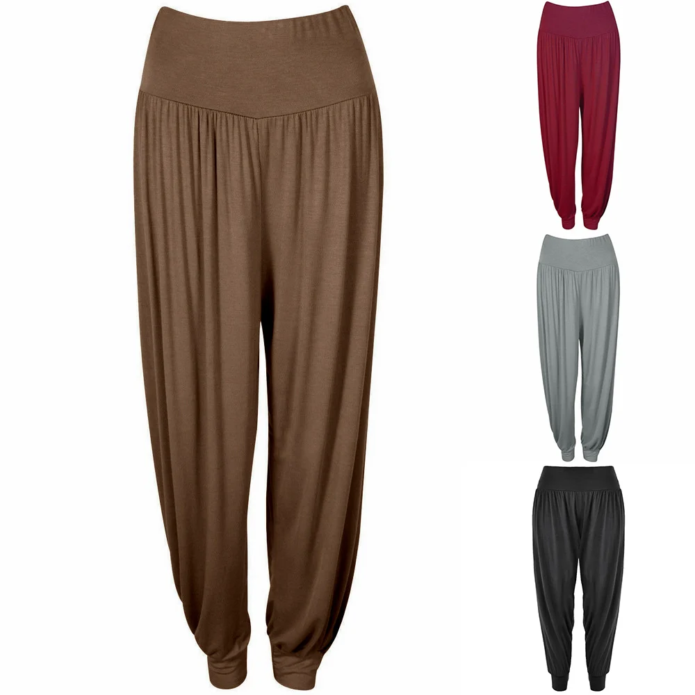 

Solid Loose Harem Yoga Pants Women Casual Dance practice pants yoga Long Trousers Bloomers dancewear pantalones de mujer D30