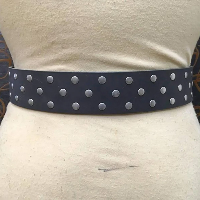 Винтажный костюм в стиле стимпанк с шипами большой пояс 2 дюйма кингир SCA