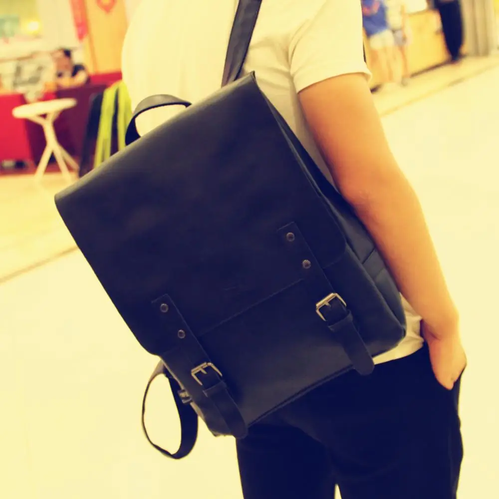 Винтажный кожаный рюкзак. Отделение для ноутбука. Мужской или женский рюкзак