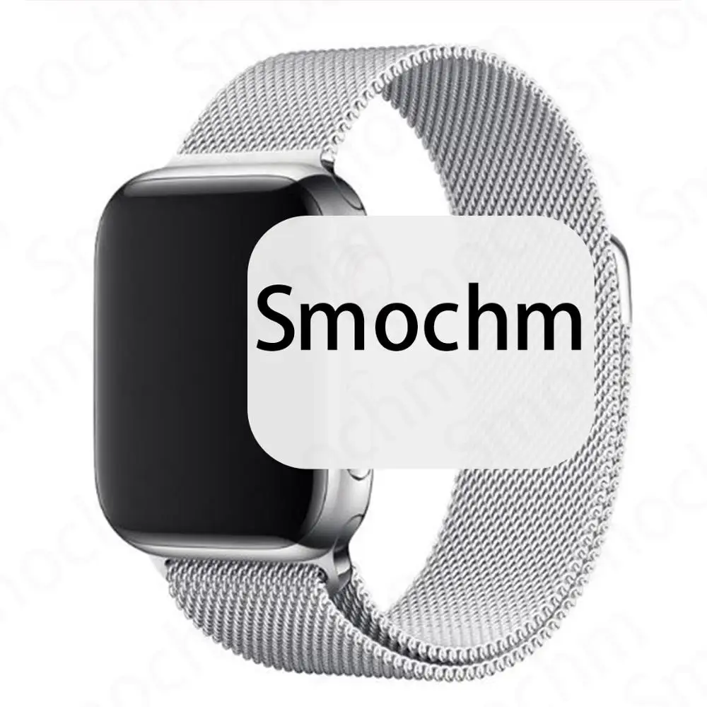 Smochm IWO 8 Plus DIY новые умные часы Bluetooth 1:1 Series 4 Беспроводное зарядное устройство MTK2502 обновлено для Apple Watch iPhone Android - Цвет: Silver SilverMilane