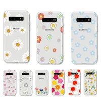 colorful daisy flowers phone case for samsung galaxy s7 edge s8 s9 s10 s20 plus s10lite a31 a10 a51 capa