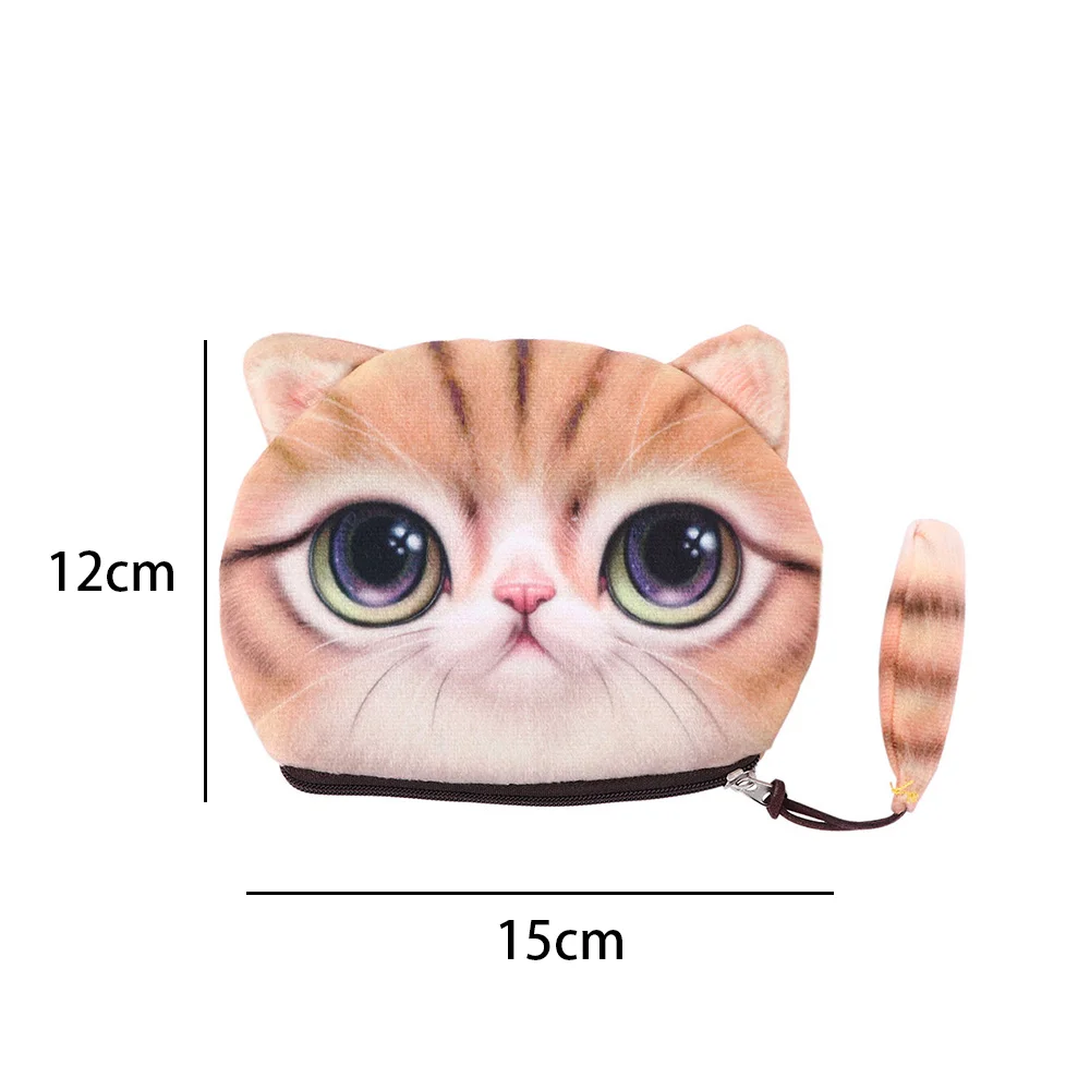 Кошелек для мелочи 1 шт. модный кошелек с милым котиком животным дизайном