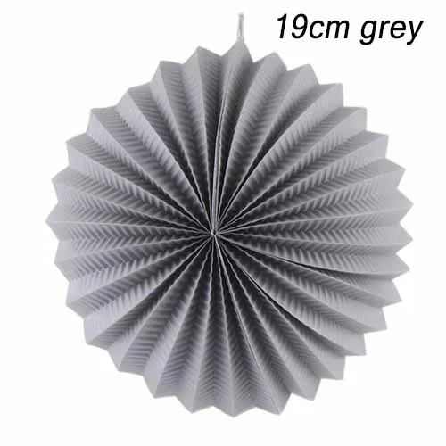 19cm grey 19 см плиссе в гармошку бумажный фонарь s арбуз Фонарь Свадебная вечеринка День рождения Свадебные украшения украшение для домашнего события - Цвет: 19cm grey