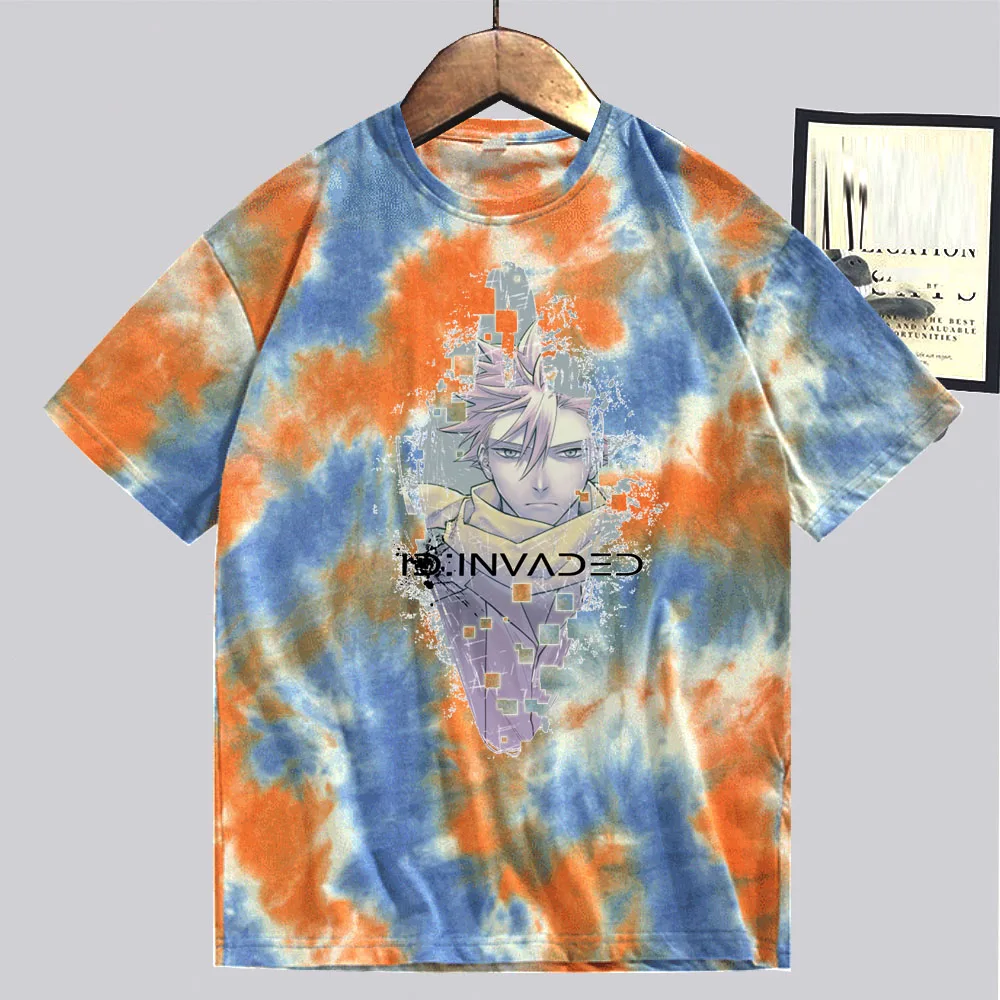 

Anime Style Print Invaded Top Loose Unisex Casual Tee Shirts