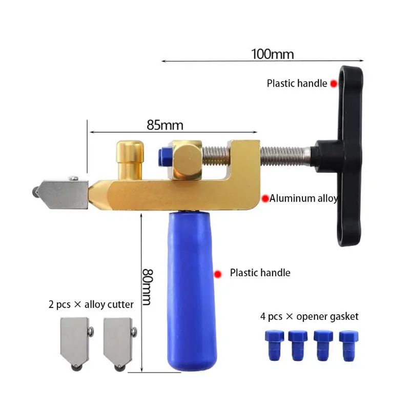 

Manual One-piece Tile Cutter for Cutting Ceramic Tiles Glass Tile Opener Portable Multifunctional Construction Tool 19QB