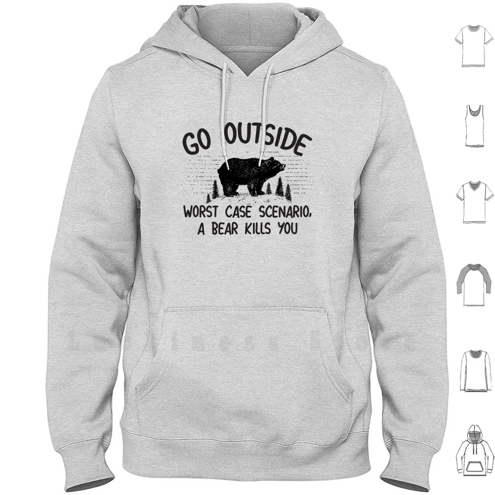 

Я не на месте наиболее чехол сценарий со смешным медведем Кемпинг толстовки