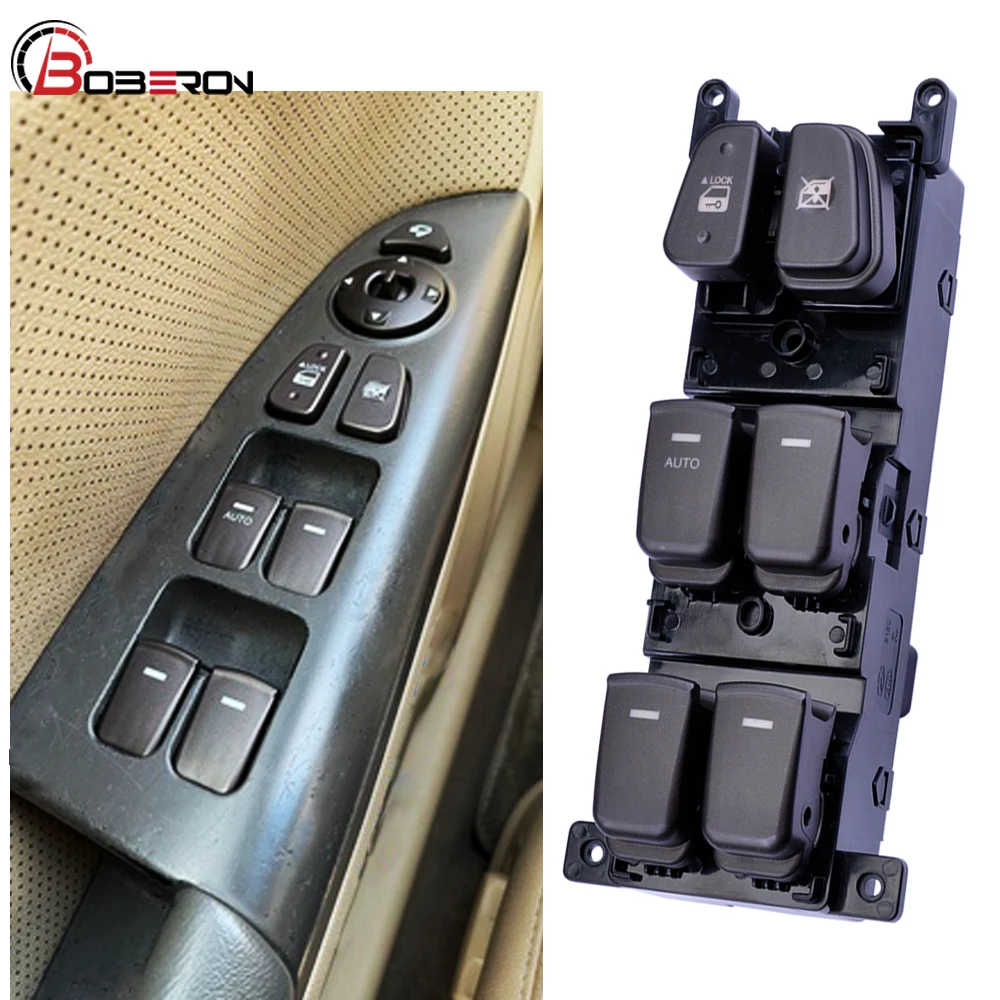 

Front Left Driver Side Power Window Control Switch Window Lifter Switch Button for Hyundai NF Sonata 2008-2010