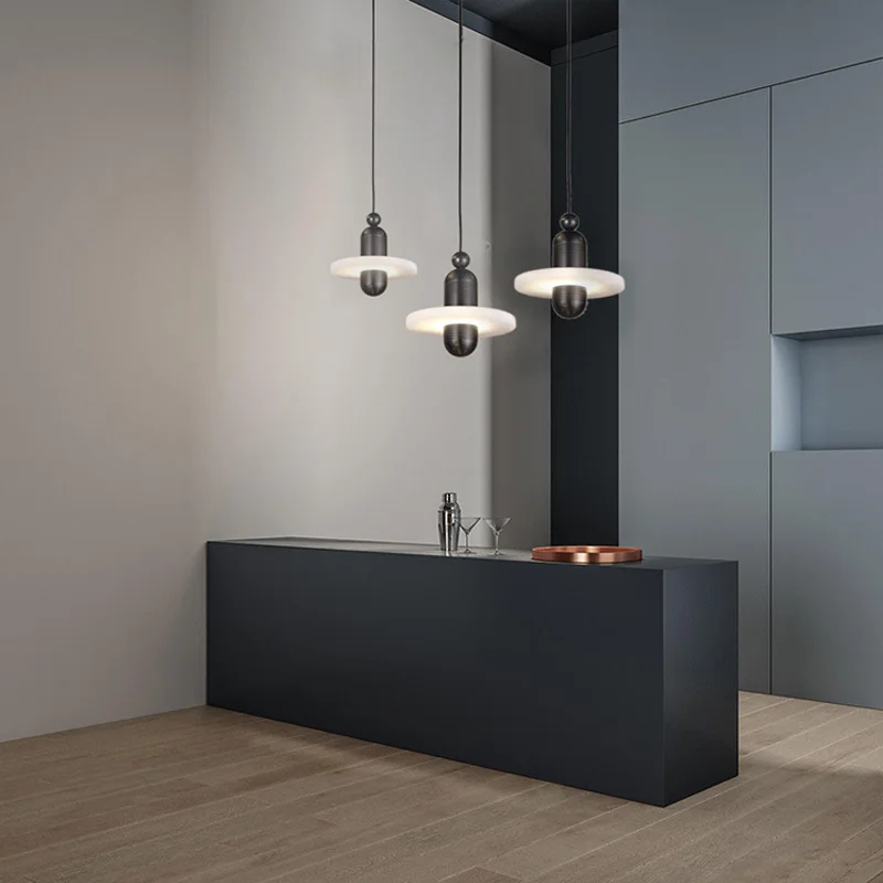 modern loft glass ball pendant light led e27 nordic hanging lamp with 2 colors for living room restaurant bedroom lobby kitchen | Лампы и