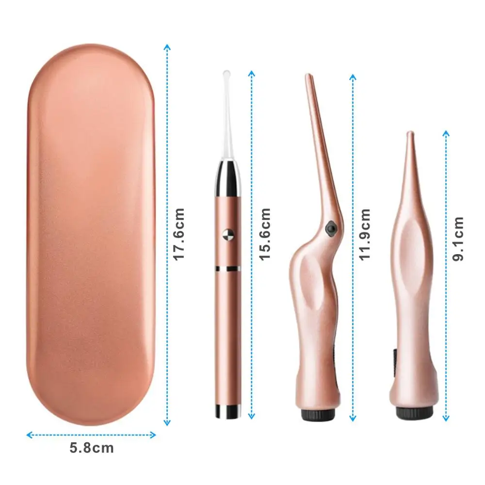 3 шт. инструменты для удаления воска ушей светодиодный светильник Ушная ложка