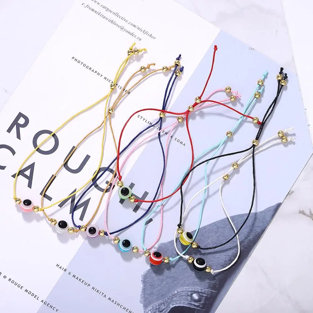 Модные Разноцветные простые браслеты для женщин Boho темперамент шикарные
