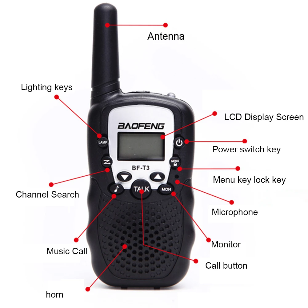 2 шт. рация Ham PMR GMRS радио портативный небольшой легкий открытый двухсторонний домофон трансивер для Baofeng T388
