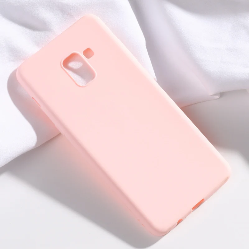 Fashion Phone Case For Samsung Galaxy A8 Plus 2018 Cover Soft Silicone Candy TPU Cases A730 Back Coque |