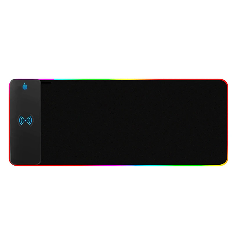 

Wireless Charging Mouse Pad Gamer Mousepad Oversized RGB Luminous Desk Mat Computer Laptop Keyboard Non-slip Glowing LED Cushion