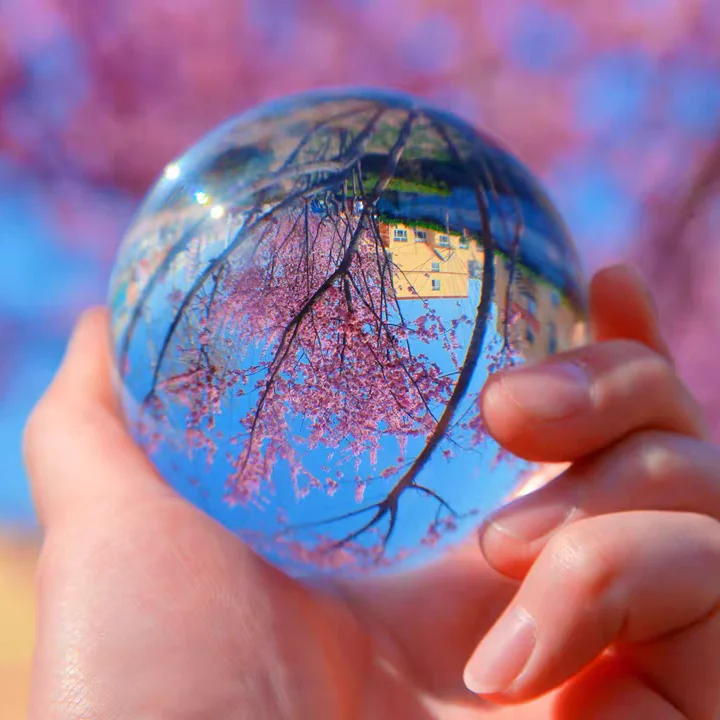 

K9 Clear Chandelier Lens Crystal Ball Stand for Sphere Photography Decoration Home Decorative Crystal Ball Photography Ball