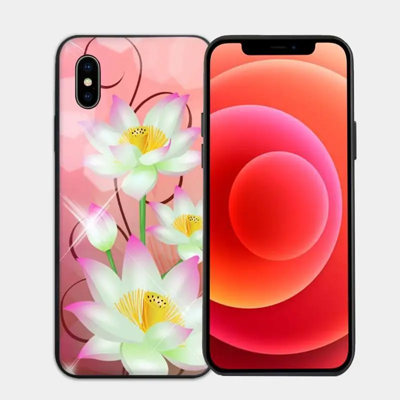 

Flower Silicone Phone Case for iphone 6s 7 8 plus xr xs 11 12pro max mini Cover Fundas Coque