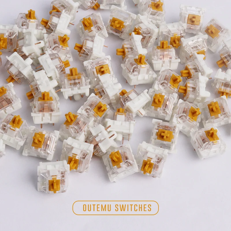 8 шт. переключатель Outemu 3 Pin Pransparent чехол Mx Фиолетовый Зеленый Коричневый Синий