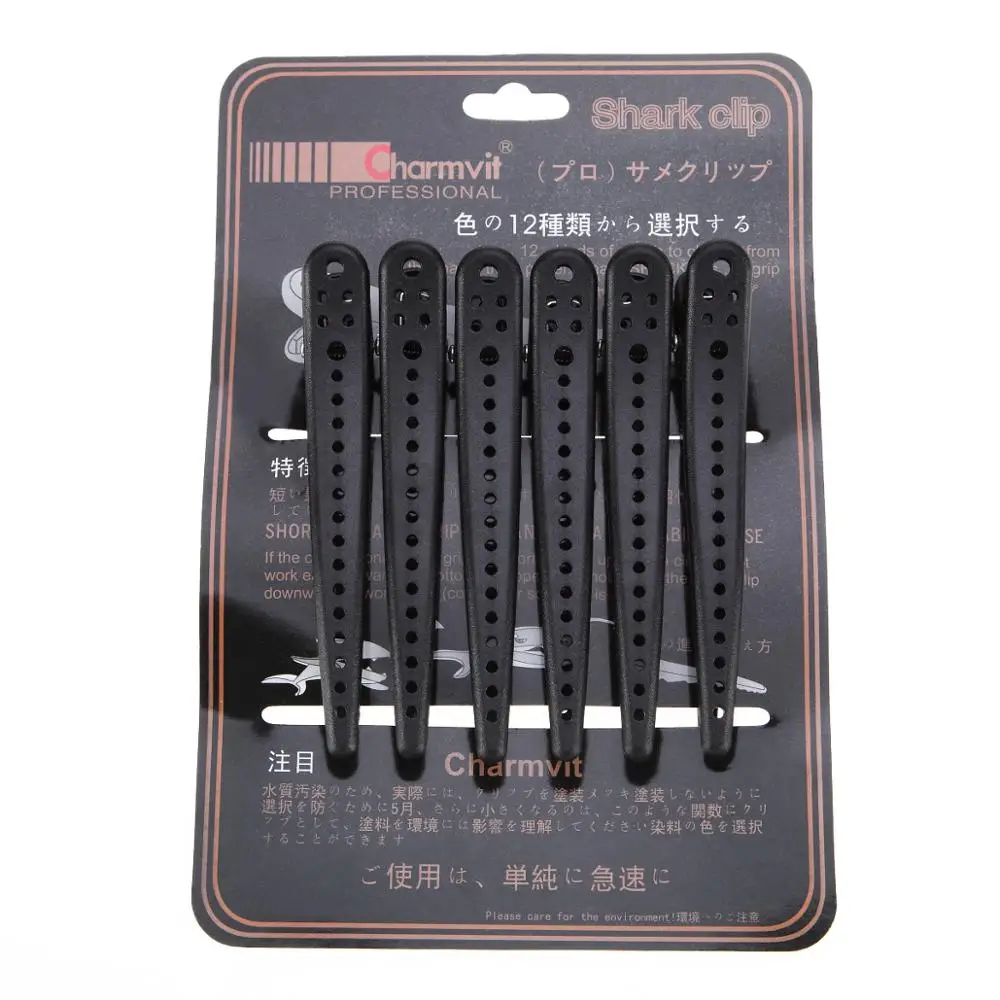 

6Pcs/set Black Alligator Hair Clip Hairdressing Sectioning Clamp Hairpins DIY Barber Pro Salon Hair Care Styling Tools