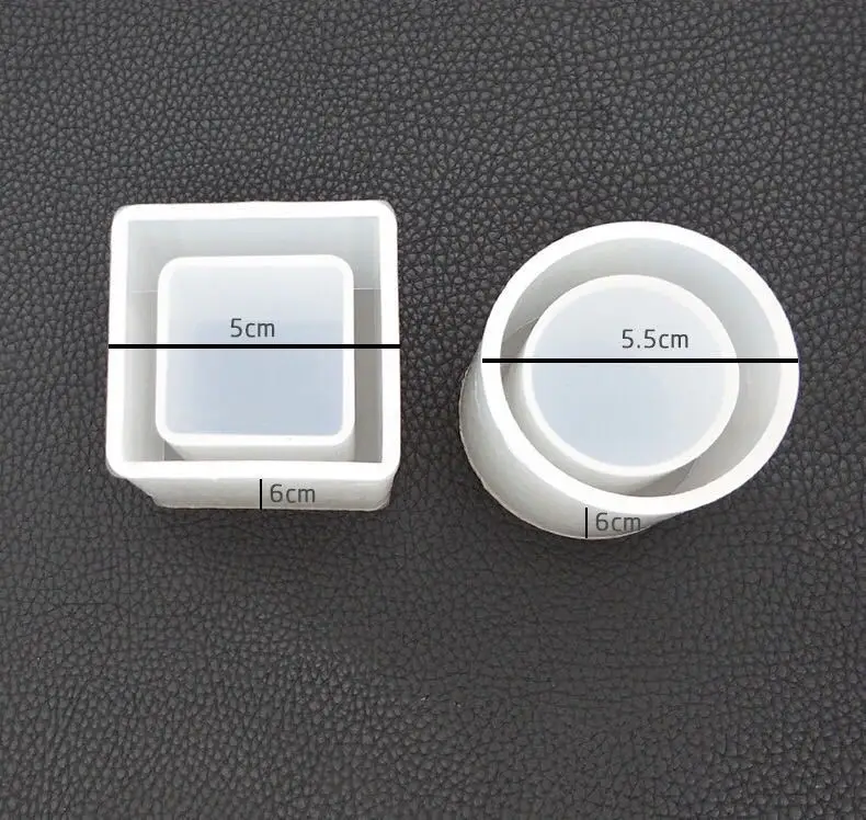 Cuboid цилиндрический контейнер для ручек эпоксидная смола|Глиняные формы| |