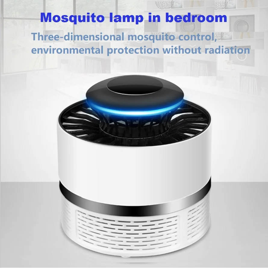 7w Led Mosquito Killer Lamp UV Night Light USB speed media electronic mosquito killer for Bedroom/Garden/Kitchen/Courtyard | Освещение