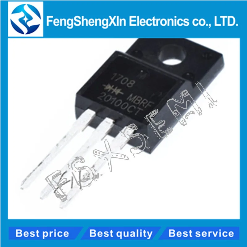 

100pcs/lot MBRF20100CT TO-220F Power Rectifiers B20100G 20100CT MBRF20100G