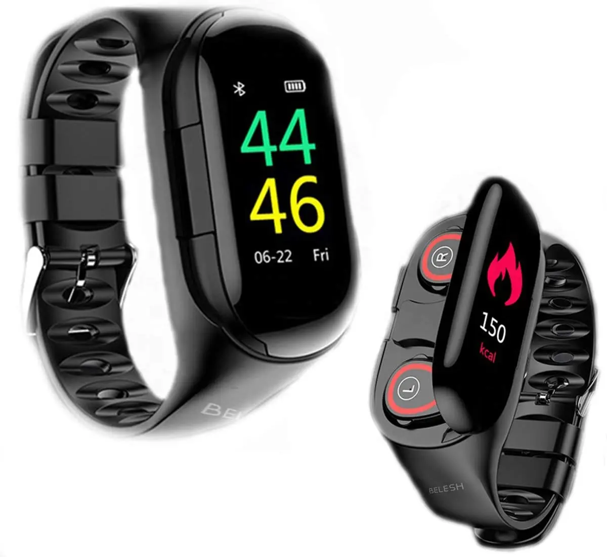 M1 Bluetooth наушники с смарт браслет Функция гарнитура комбо бег музыка фитнес трекер