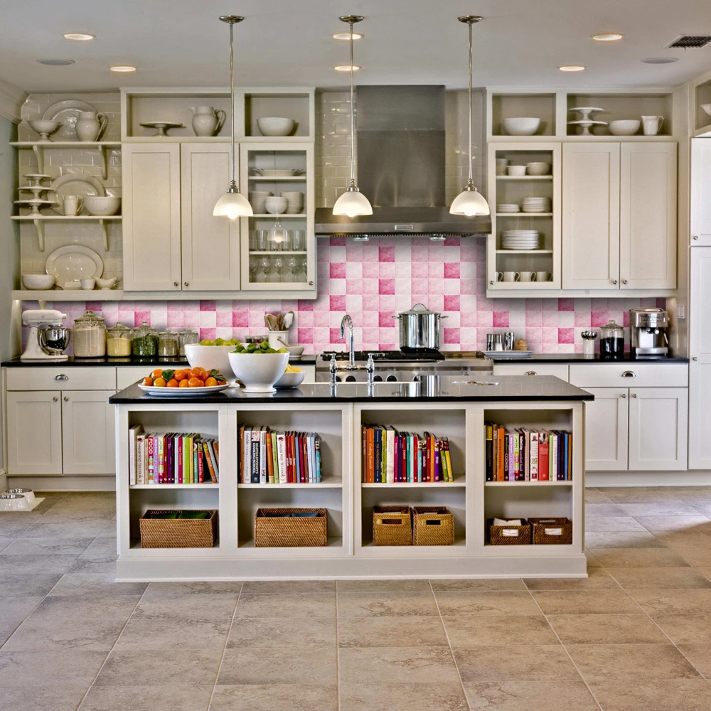 Водостойкая мозаичная настенная наклейка из ПВХ самоклеящиеся обои рулон мебели