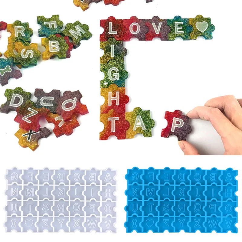 

Головоломка с английским алфавитом, брелок с надписью, ювелирные изделия, подвески, Литые инструменты