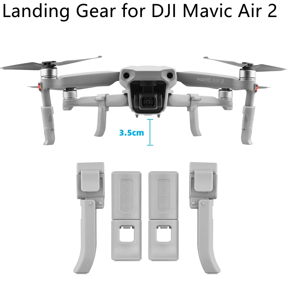 

Height Extender Landing Gear for DJI Mavic Air 2 Drone Folding Extension Legs Foot Protector Gimbal Camera Guard Accessory
