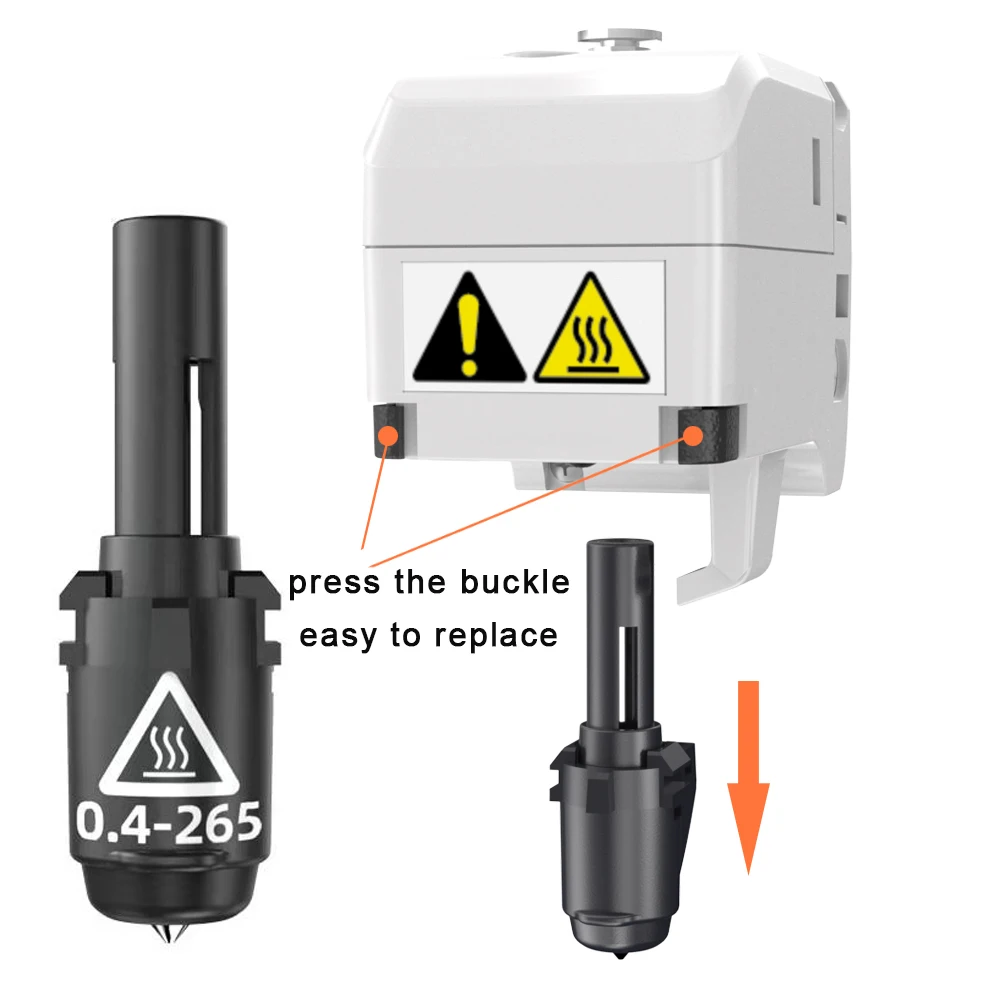 Насадка Flashforge для 3D-принтера Adventurer 3 Series (AD3/ AD3C/AD3 Lite) сопло 0 4 мм 6 ℃ 265 | Компьютеры и