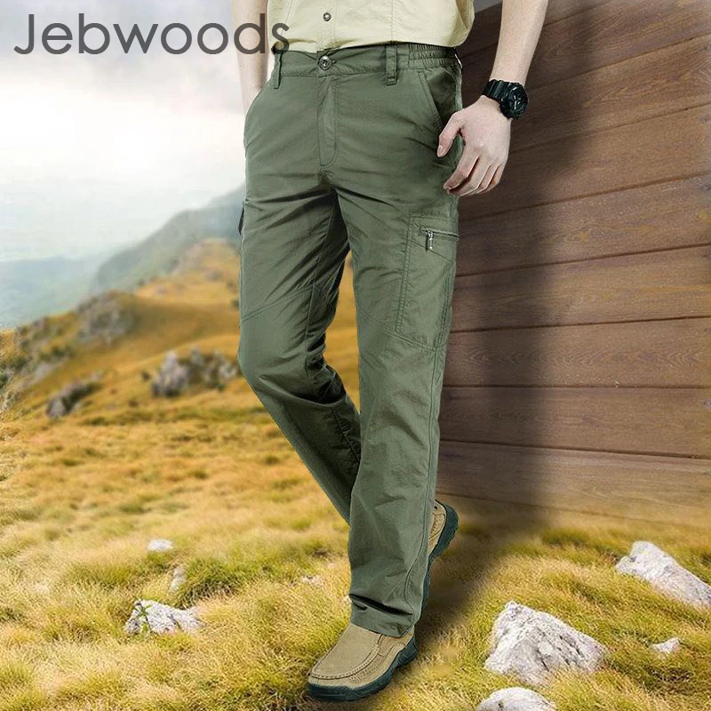 

Summer Hiking Pants Men Thin Lightweight Cargo Pants Mountain Climbing Outdoor Sports Trousers Camping Fishing Trekking Pants