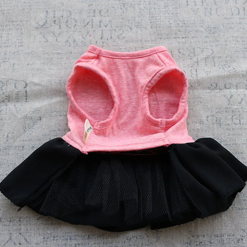 Розовое платье для собаки корсет винтажная одежда собак длинные платья