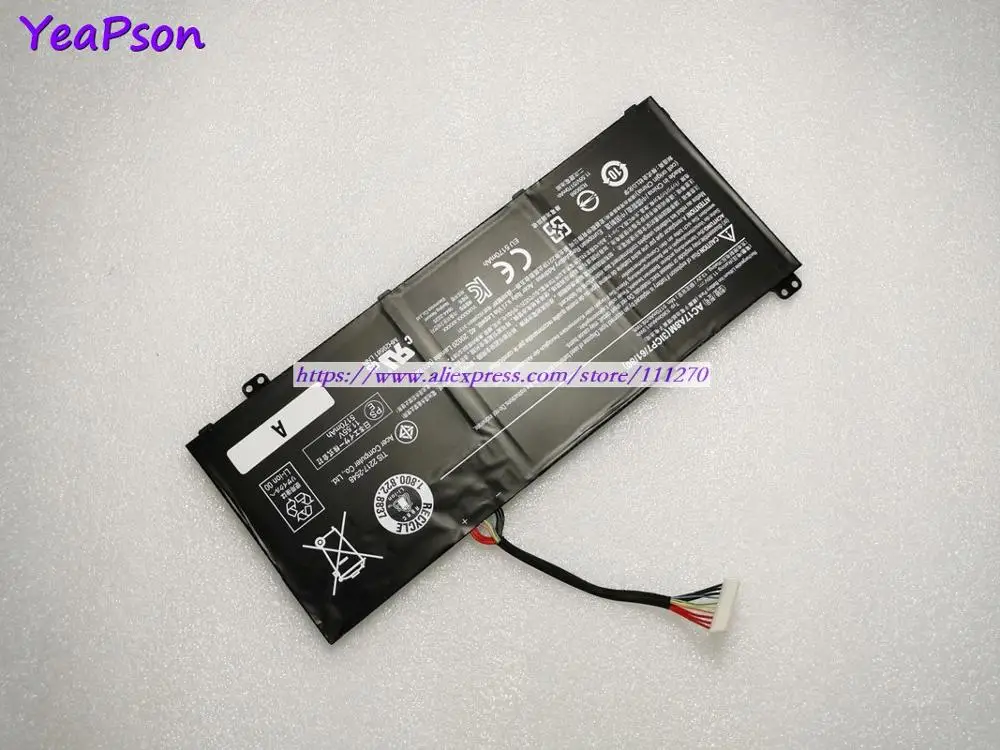 Аккумулятор для ноутбука Yeapson AC17A8M 11 55 V 5360mAh Acer Spin 3 SP314 52 549T 331FP SF314|Аккумуляторы