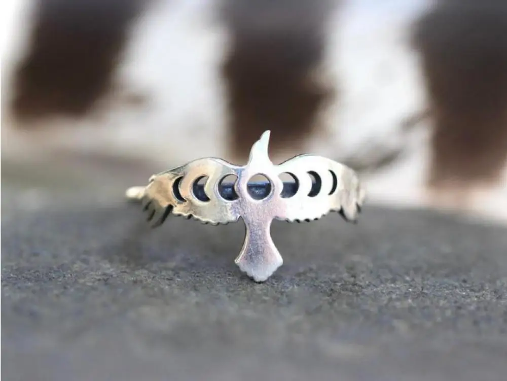 

Animal Pigeon Shape Hollow Ring Women's Ring New Fashion Metal Ring Accessories Party Jewelry Size 6-12