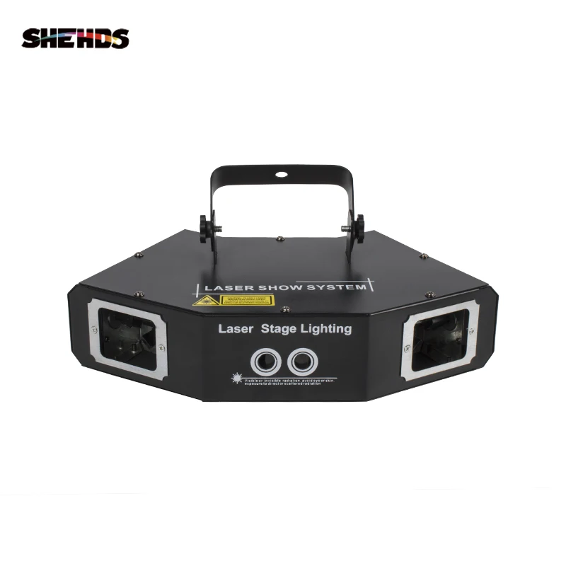 Лазер Gobo с четырьмя глазами красный зеленый синий лазерный DMX512 сценический