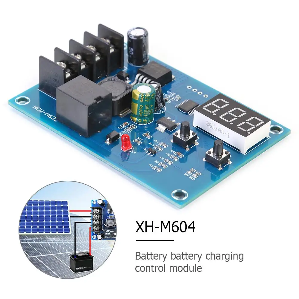 XH M604 зарядки Управление модуль цифровой светодиодный Дисплей хранения литиевой