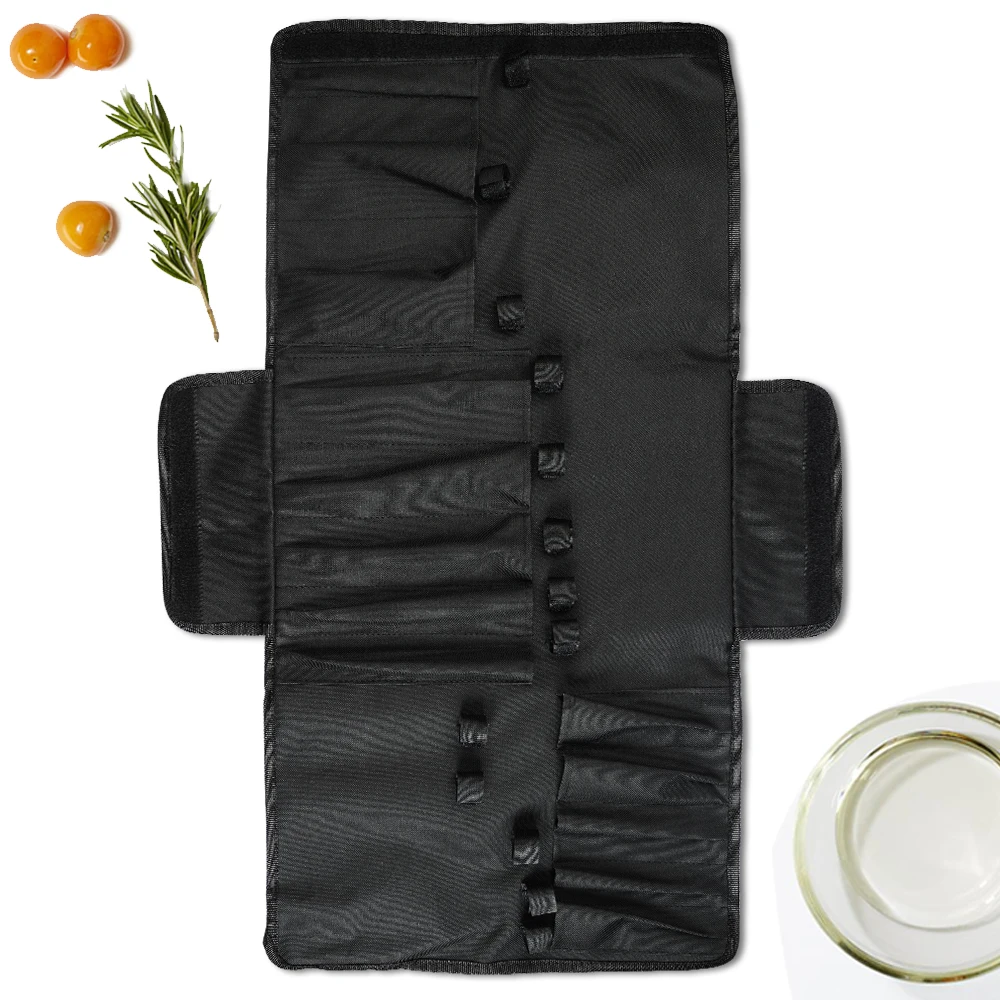 

Сумка для ножей, чехол-органайзер для хранения кухонных ножей, переносной чехол из ткани Оксфорд, 13 карманов, большая емкость для путешестви...