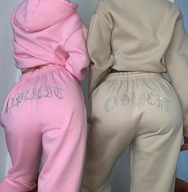 Лидер продаж флисовый комплект для активного отдыха из двух предметов свитшот с