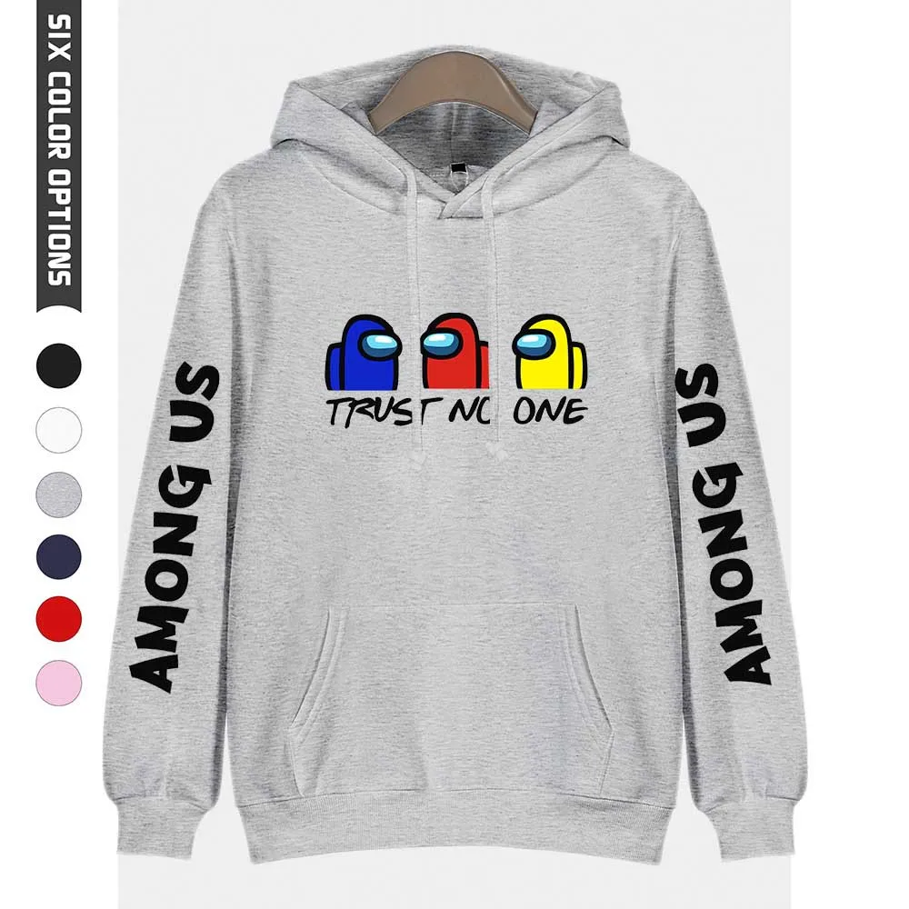 

Among Us Sweatshirt Hooded Fleece Cotton Warm Sweatshirts Autumn Winter 2020 Among Us Game Harajuku Hip Hop Hoodie Overcoats