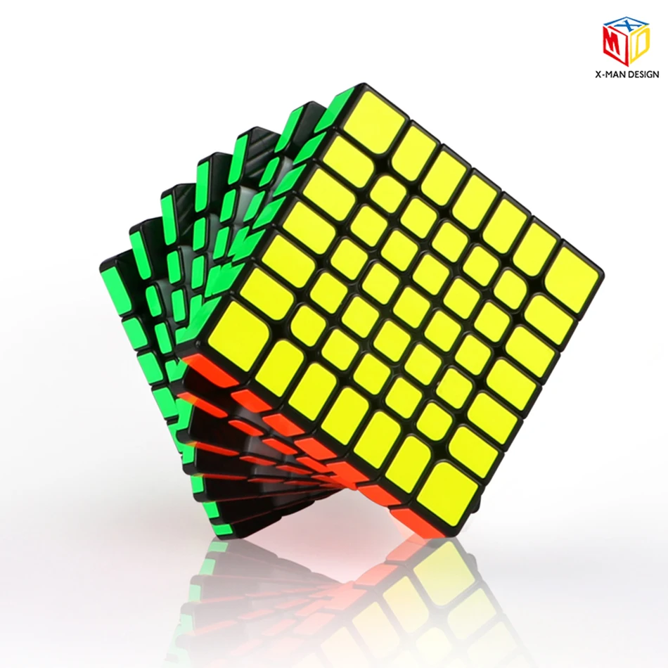 Qiyi X Man дизайн Spark M 7x7x7 магический Магнитный куб без наклеек профессиональные