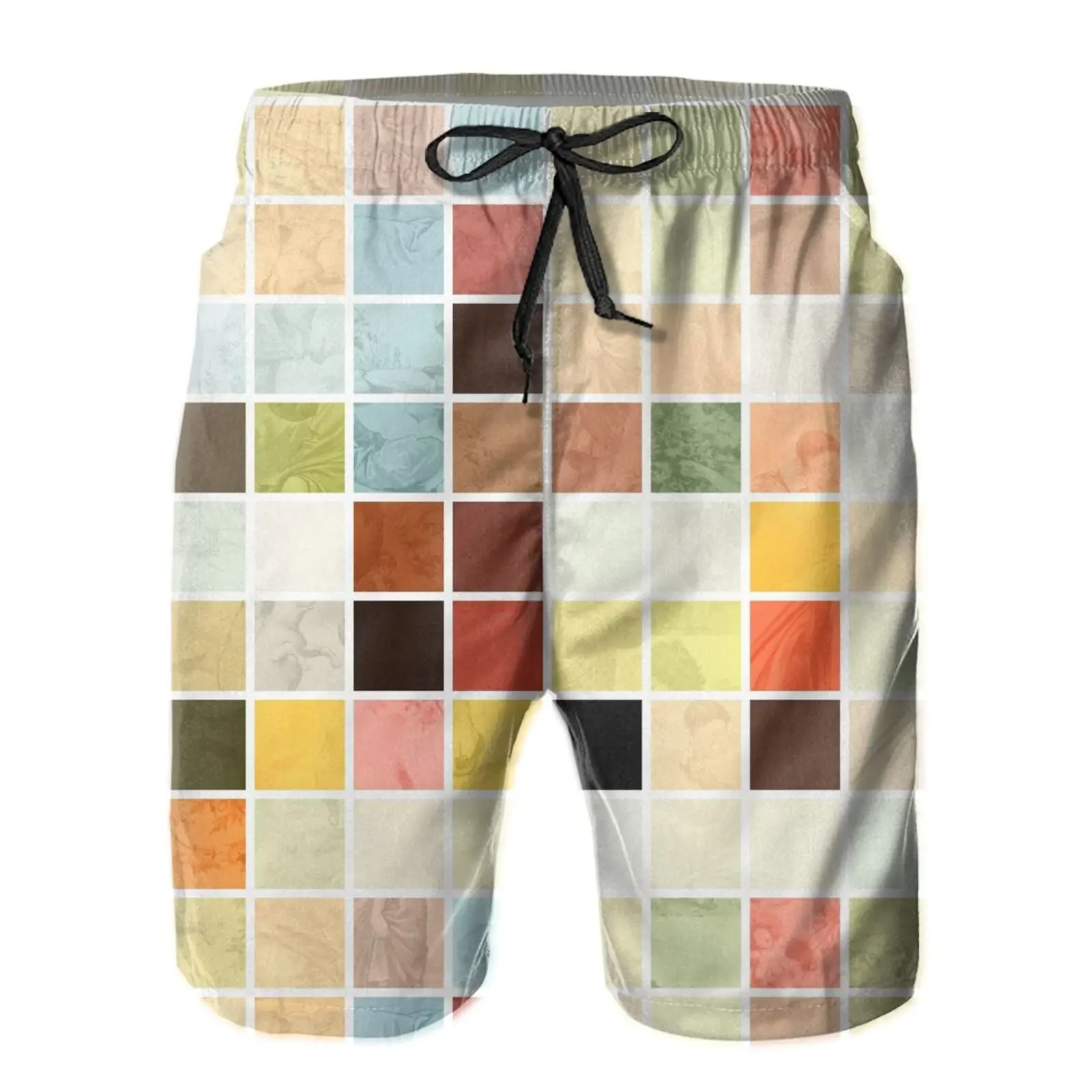 

Mens Swimwear Swimsuits Print Casual Surf Mens Swimwear Trunks Mesh lining Breathable Soft Men's Beach Short Board Tops