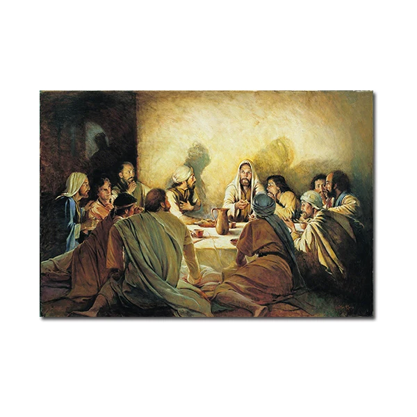 XQ-238 XINQI Classical Posters and Prints Jesus in the Last Dinner on Wall Art pictures Canvas Painting for Living Room Home Decoration - Цвет: XQ-238