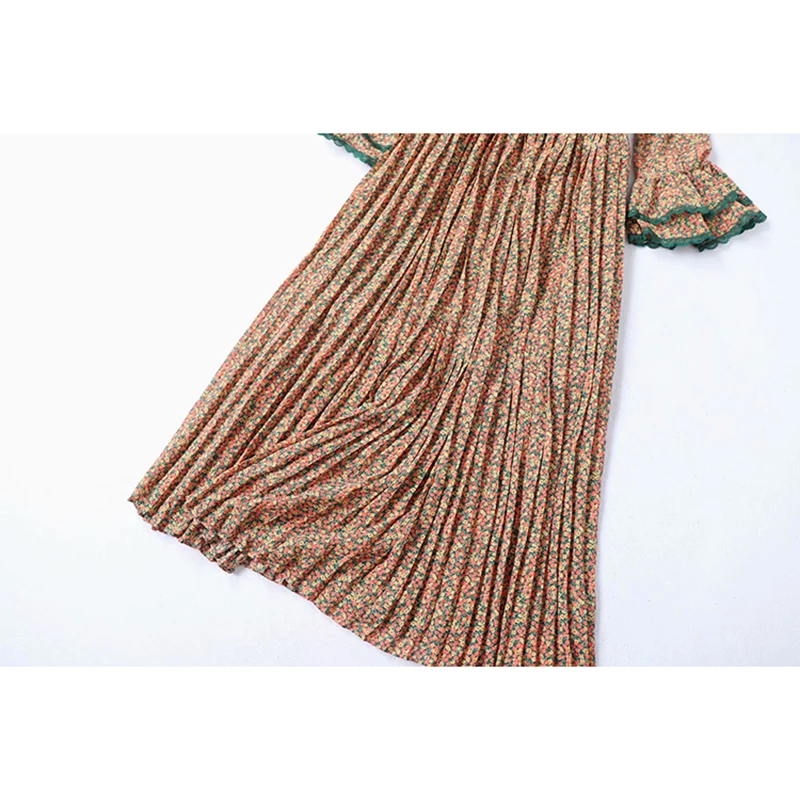 Женское Плиссированное Платье дизайнерское подиумное платье с расклешенным