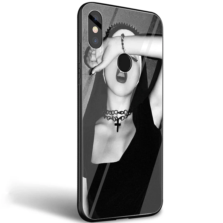 Мобильный телефон стеклянный чехол для Xiaomi Note F1 A1 A2 4X 5X 6X 9 5 6 7 Pro хун Sexy Girl |