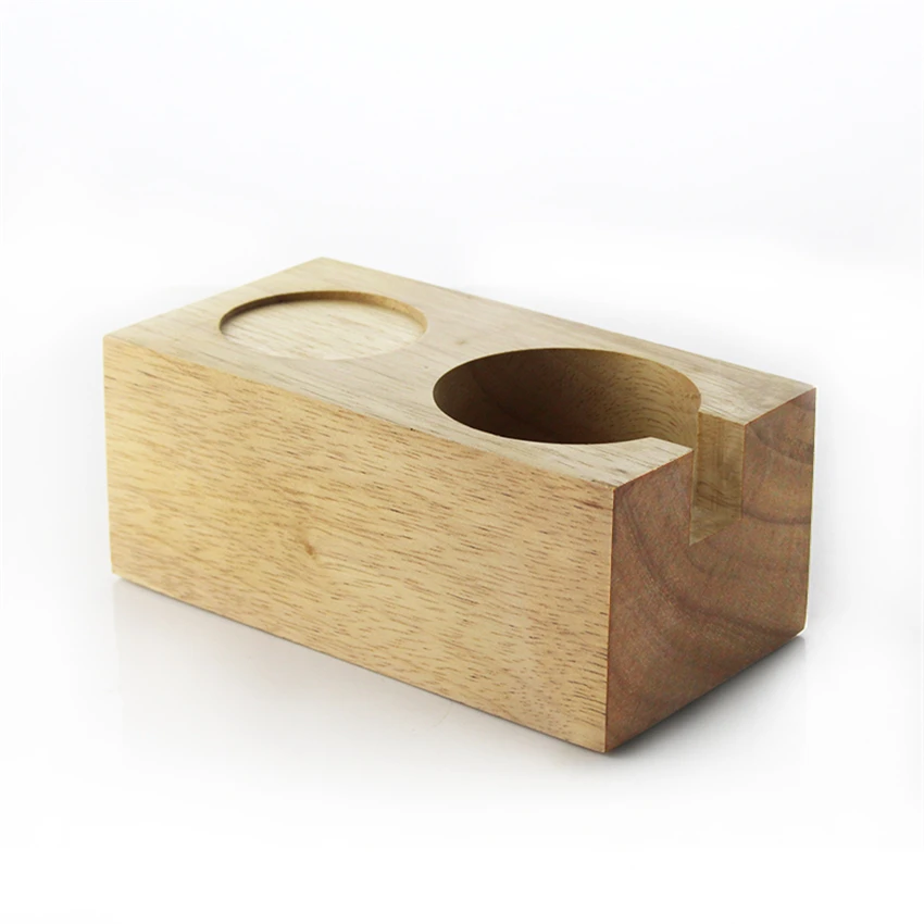 Держатель для кофе с фильтром из цельного дерева подставка эспрессо аксессуары
