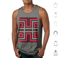 red and black geometric shapes tank tops vest abstract background binary board chip circuit computer concept electrical