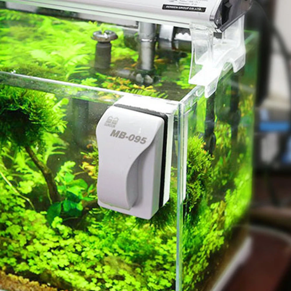 Аквариумная щетка для аквариума магнитная очистка съемное лезвие двусторонняя