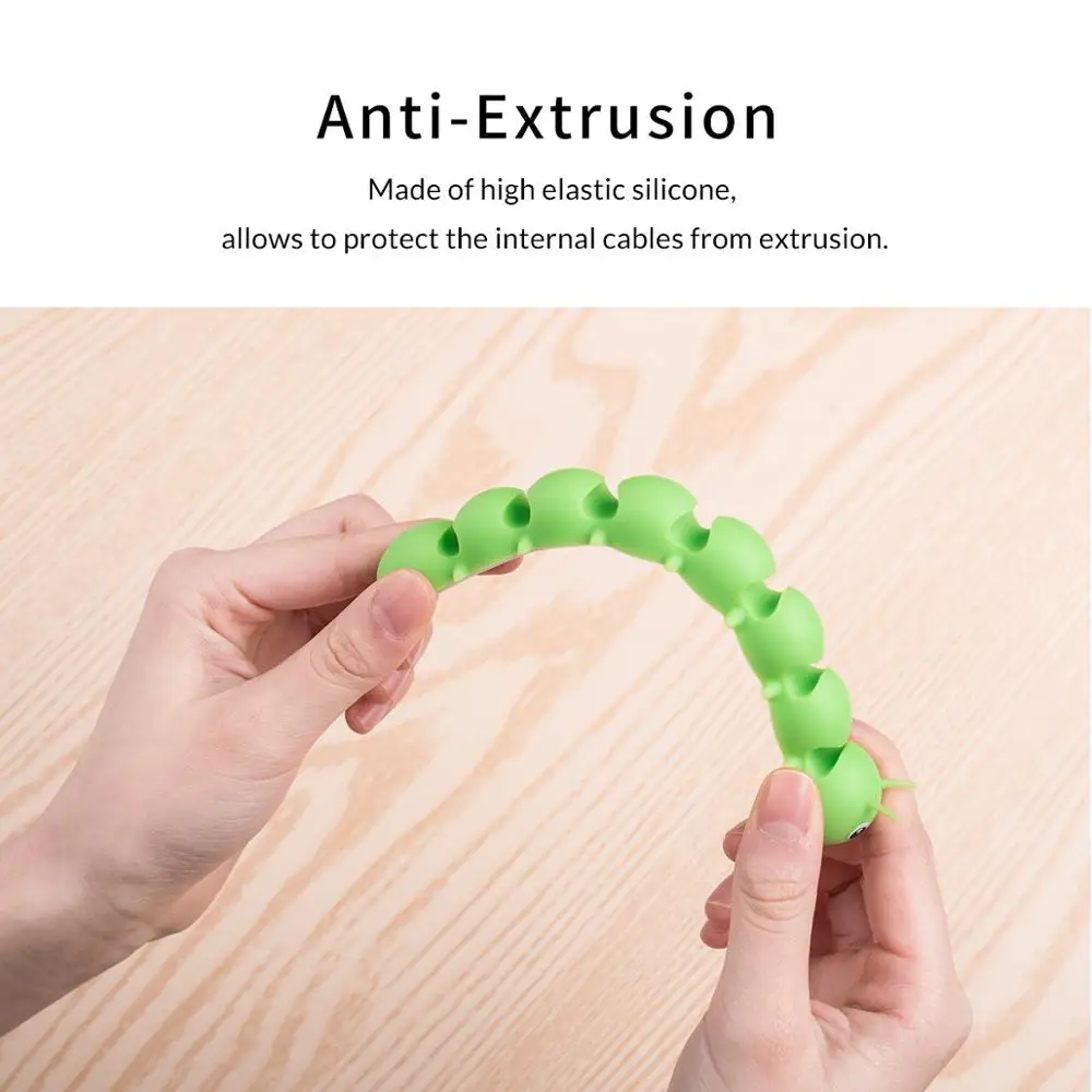 ORICO USB намотка кабеля в форме насекомого силиконовый Органайзер настольный