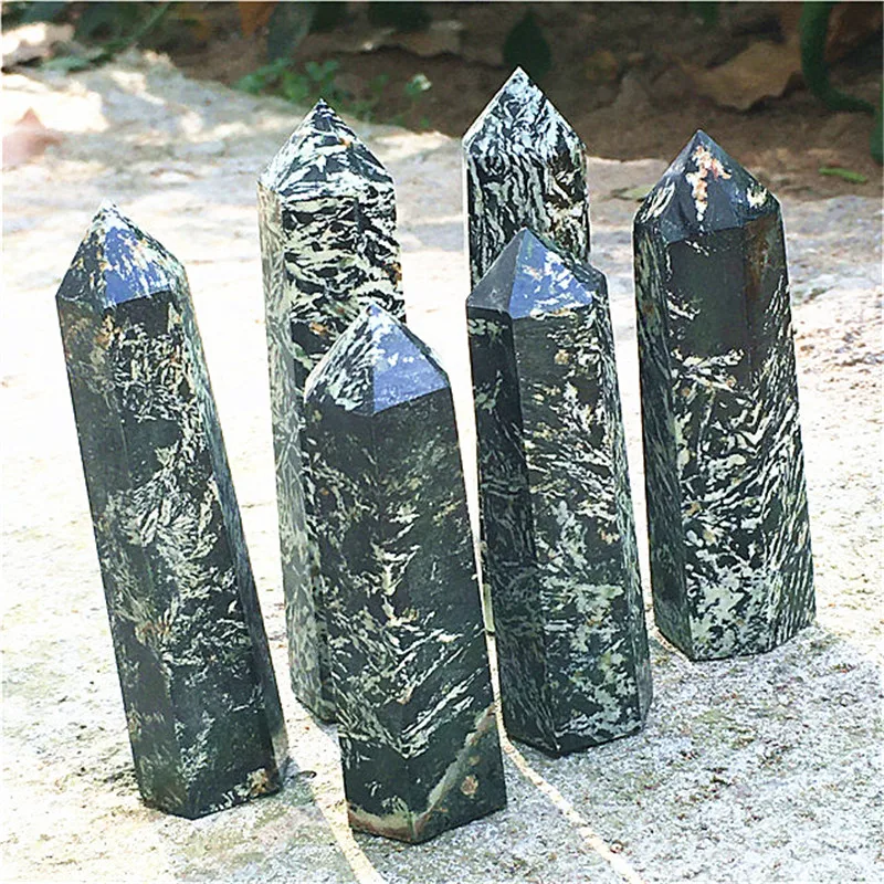 

Натуральный камень Songhua, точечный кварц, кристалл, палочка, башня, исцеление
