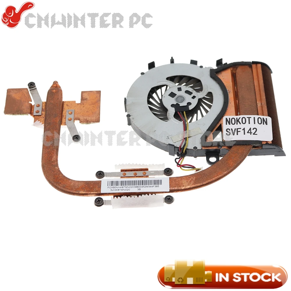 

NOKOTION DA0HK8MB6E0 For SONY Vaio SVF14 SVF142 Laptop cooling heatsink with fan