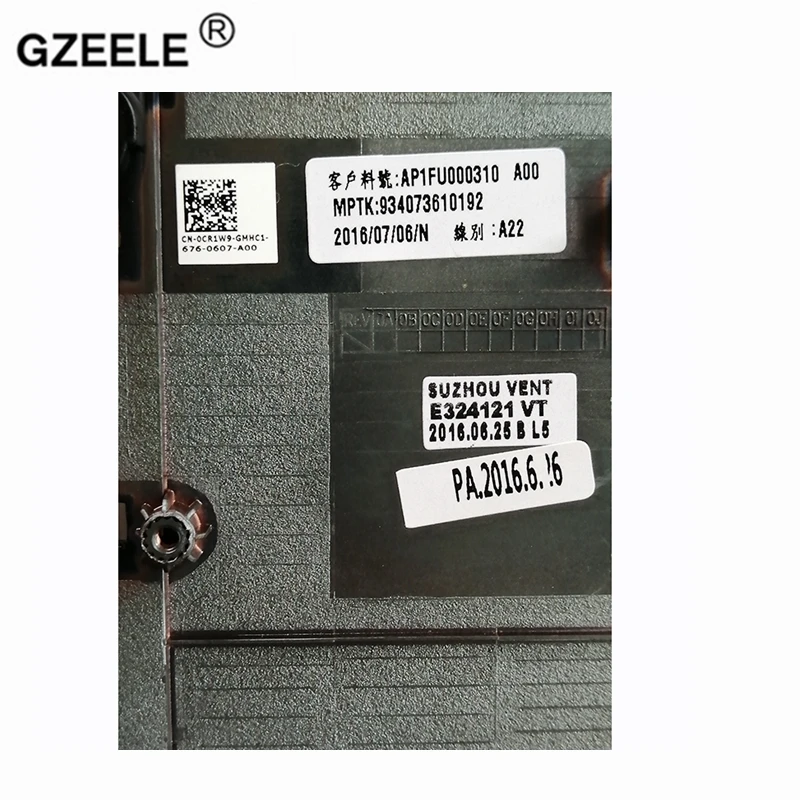 GZEELE Новый чехол для ноутбука DELL Alienware 13 R2 M13X Нижний Базовый Нижняя крышка Тип C 0CR1W9